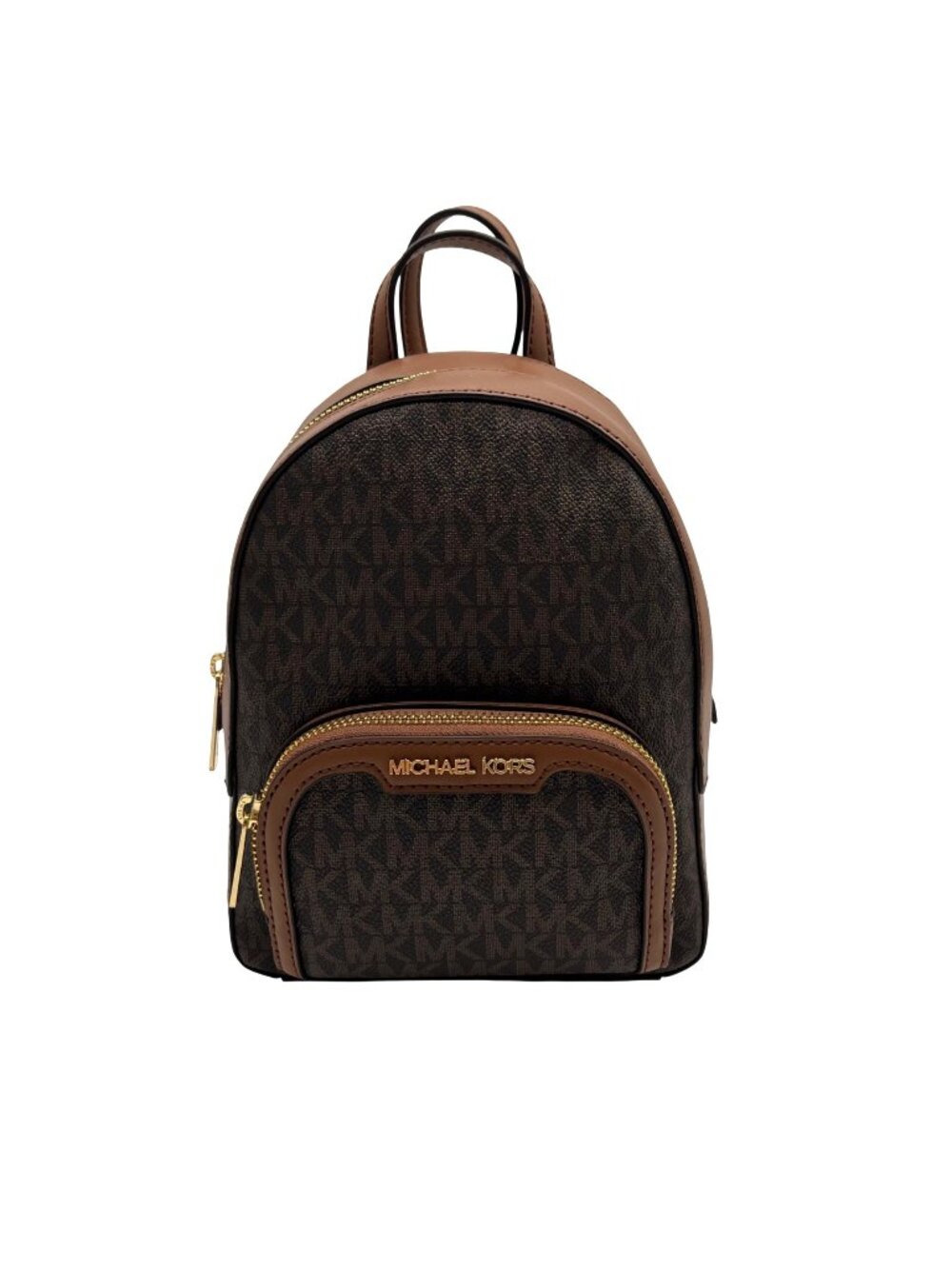 Michael Kors Brown Monogram Print Jaycee Mini Backpack